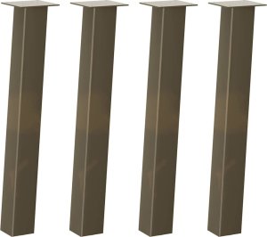vidaXL Nogi do stolika kawowego, 4 szt., stal, 72 cm, stal 2