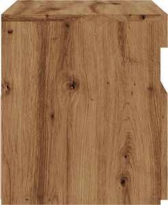 vidaXL Szafka pod TV z oświetleniem LED, dąb artisan, 60x35x40 cm 8
