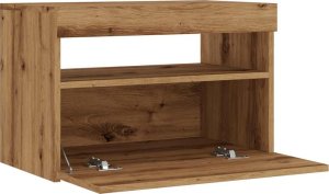 vidaXL Szafka pod TV z oświetleniem LED, dąb artisan, 60x35x40 cm 10