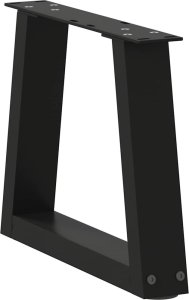 vidaXL Nogi do stołu jadalnego w kształcie litery V 2 szt. Czarne Stal 4