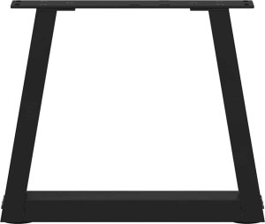 vidaXL Nogi do stołu jadalnego w kształcie litery V 2 szt. Czarne Stal 5