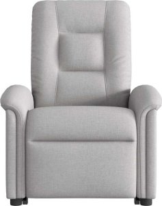 vidaXL Podnoszony fotel masujący, elektryczny, rozkładany, szary 5