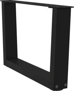 vidaXL Nogi do stołu jadalnego w kształcie litery V 2 szt. Czarne Stal 4