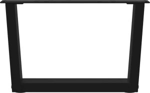 vidaXL Nogi do stołu jadalnego w kształcie litery V 2 szt. Czarne Stal 5