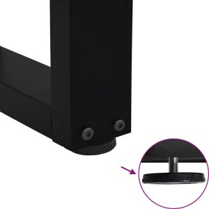 vidaXL Nogi do stołu jadalnego w kształcie litery V 2 szt. Czarne Stal 9