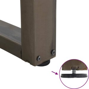 vidaXL Nogi do stołu jadalnego w kształcie litery V 2 szt. Stal 9