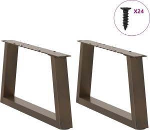 vidaXL Nogi do stołu jadalnego w kształcie litery V 2 szt. Stal 3