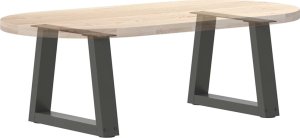 vidaXL Nogi stołu jadalnego w kształcie litery V 2 szt. Antracyt Stal 8