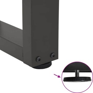 vidaXL Nogi stołu jadalnego w kształcie litery V 2 szt. Antracyt Stal 9