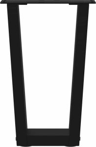 vidaXL Nogi do stołu jadalnego w kształcie litery V 2 szt. Czarne Stal 5