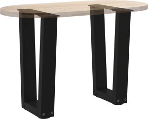 vidaXL Nogi do stołu jadalnego w kształcie litery V 2 szt. Czarne Stal 8