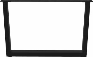 vidaXL Nogi do stołu jadalnego w kształcie litery V 2 szt. Czarne Stal 4