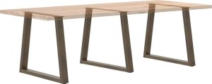 vidaXL Nogi do stołu jadalnego w kształcie litery V 3 szt. Stal 8