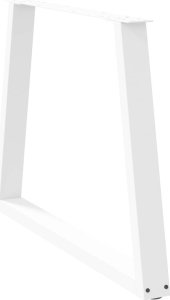 vidaXL Nogi do stołu jadalnego w kształcie litery V 3 szt. Białe Stal 4