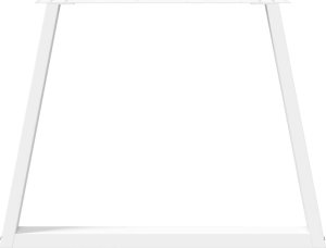 vidaXL Nogi do stołu jadalnego w kształcie litery V 3 szt. Białe Stal 5