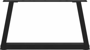 vidaXL Nogi do stołu jadalnego w kształcie litery V 2 szt. Czarne Stal 5