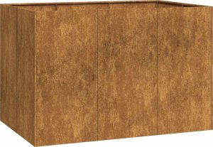 vidaXL Doniczka Rusty 120x80x80 cm Stal nierdzewna 2