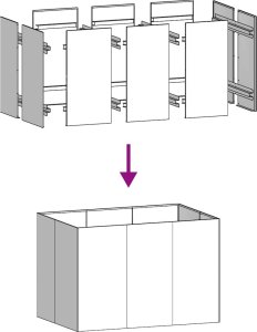vidaXL Doniczka Rusty 120x80x80 cm Stal nierdzewna 7