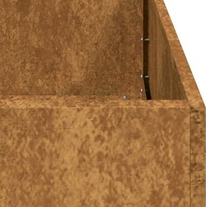 vidaXL Doniczka Rusty 120x80x80 cm Stal nierdzewna 9