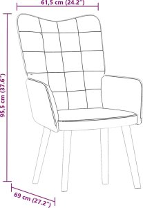 vidaXL Fotel, ciemnoszary, obity aksamitem 9