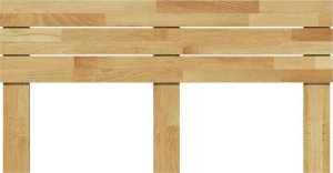 vidaXL Zagłówek 150 cm lite drewno dąb 4