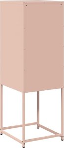 vidaXL Komoda Różowa 36x39x107 cm Stal walcowana na zimno 8