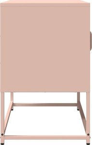 vidaXL Szafka RTV, różowa, 68x39x60,5 cm, stal walcowana na zimno 7