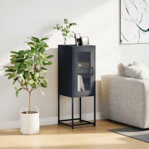 vidaXL Komoda Antracyt 36x39x107 cm Stal walcowana na zimno 3