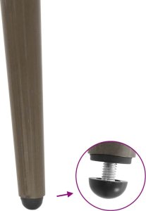 vidaXL Nogi do stolika kawowego w kształcie stożka 4 szt. Stal 9