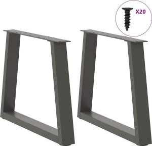 vidaXL Nogi stołu jadalnego w kształcie litery V 2 szt. Antracyt Stal 3
