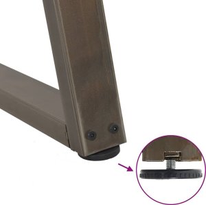 vidaXL Nogi do stołu jadalnego w kształcie litery V 2 szt. Stal 9
