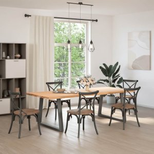 vidaXL Nogi stołu jadalnego w kształcie litery V 2 szt. Antracyt Stal 2