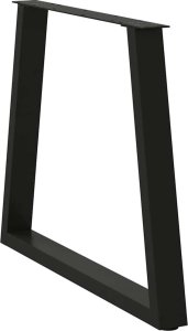 vidaXL Nogi do stołu jadalnego w kształcie litery V 3 szt. Czarne Stal 4