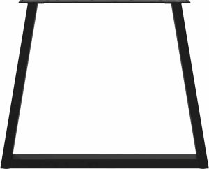 vidaXL Nogi do stołu jadalnego w kształcie litery V 3 szt. Czarne Stal 5