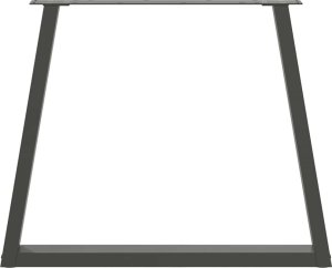 vidaXL Nogi stołu jadalnego w kształcie litery V 3 szt. Antracyt Stal 5
