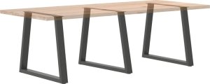 vidaXL Nogi stołu jadalnego w kształcie litery V 3 szt. Antracyt Stal 8