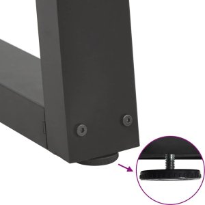 vidaXL Nogi stołu jadalnego w kształcie litery V 3 szt. Antracyt Stal 9