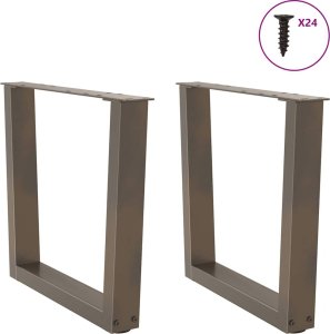 vidaXL Nogi do stołu jadalnego w kształcie litery V 2 szt. Stal 5
