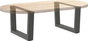 vidaXL Nogi stołu jadalnego w kształcie litery V 2 szt. Antracyt Stal 8