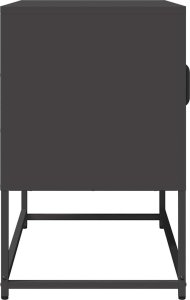 vidaXL Szafka RTV, czarna, 68x39x60,5 cm, stal walcowana na zimno 7