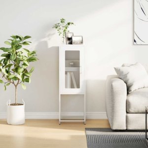 vidaXL Komoda Biała 36x39x107 cm Stal walcowana na zimno 4