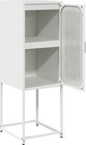 vidaXL Komoda Biała 36x39x107 cm Stal walcowana na zimno 7