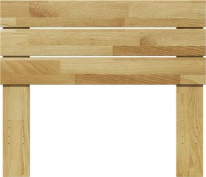 vidaXL Zagłówek 75 cm lite drewno dąb 4