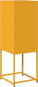 vidaXL Komoda Musztardowo-żółta 36x39x107 cm Stal walcowana na zimno 8