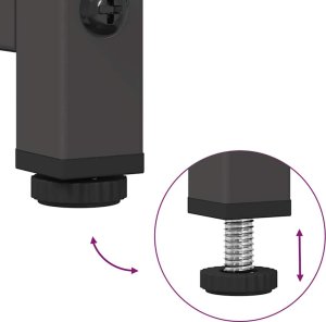 vidaXL Komoda Czarna 36x39x107 cm Stal walcowana na zimno 9