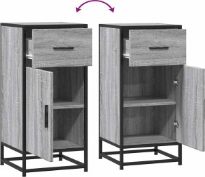 Szafka, szary dąb sonoma, 35,5x35x76 cm materiał drewnopochodny 8