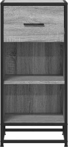Szafka, szary dąb sonoma, 35,5x35x76 cm materiał drewnopochodny 4