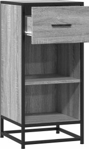 Szafka, szary dąb sonoma, 35,5x35x76 cm materiał drewnopochodny 5