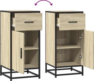 Szafka, dąb sonoma, 35,5x35x76 cm, materiał drewnopochodny 8