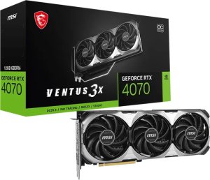 Karta graficzna MSI GeForce RTX 4070 Ventus 3X E1 OC 12GB GDDR6 1